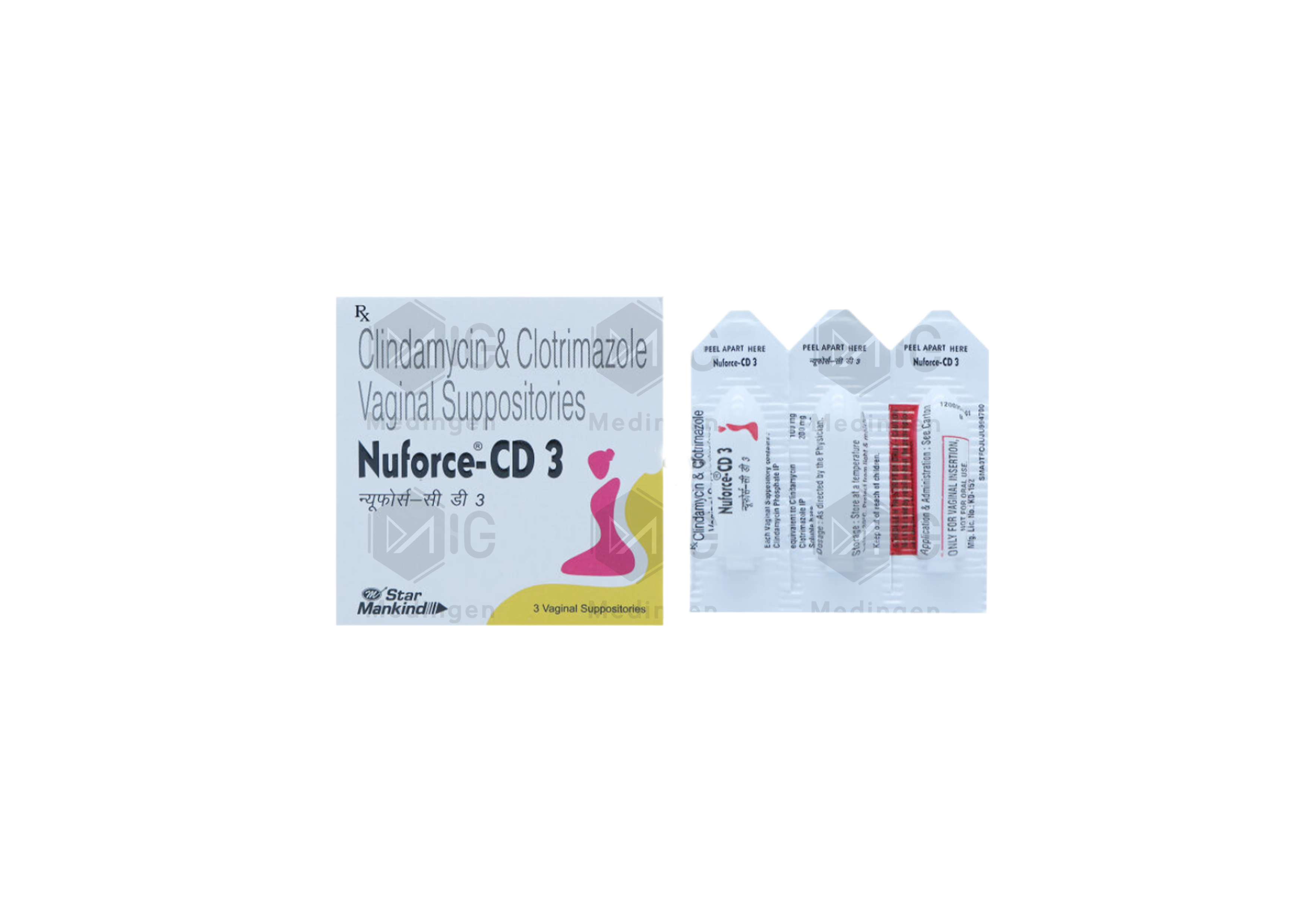 NUFORCE CD 3 VAGINAL SUPPOSITORIES
